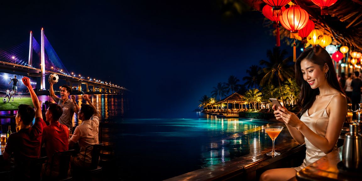 Người dùng Cần Thơ truy cập casino trực tuyến tại chợ đêm trên điện thoại di động
